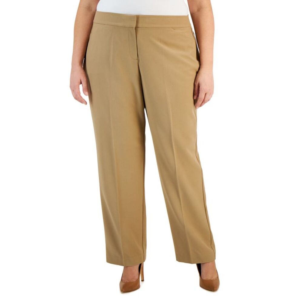 JM Collection Plus & Petite Plus Size Curvy-Fit Straight-Leg Pants
